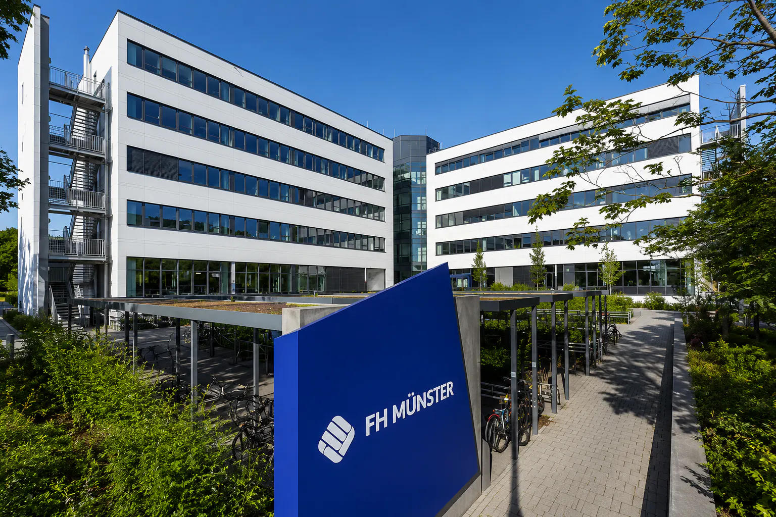 Außenansicht der FH Münster