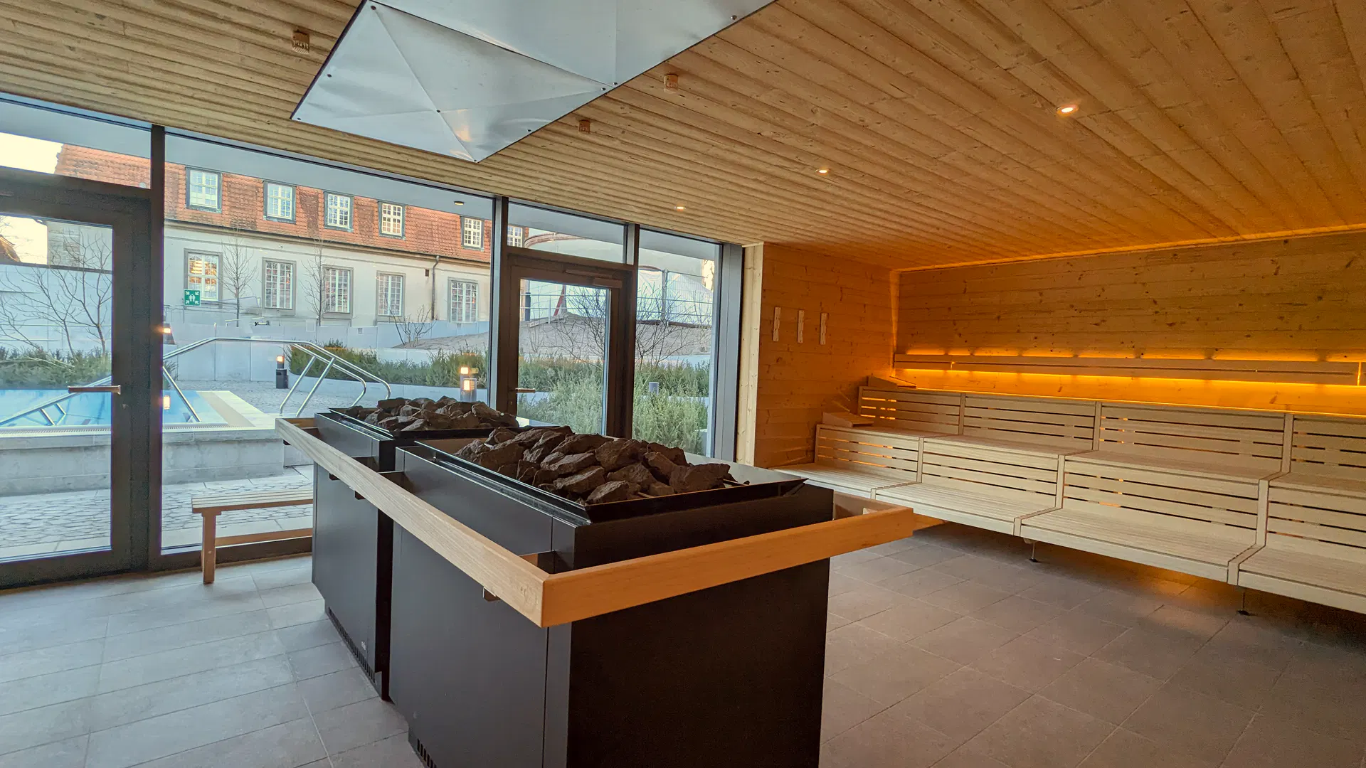 Panoramasauna der Sprudelhof Therme Bad Nauheim